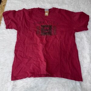 GEAR FOR SPORTS Park City Utah Graphic T Shirt Mens Size Medium Red Cotton